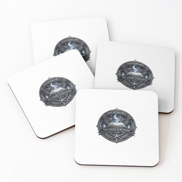 Item preview, Oathsworn – The Court of Readers Fantasy Romance Badge (Silver Collector Edition) designed and sold by Epic Coloring.