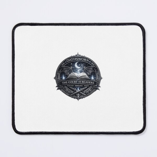 Item preview, Oathsworn – The Court of Readers Fantasy Romance Badge (Silver Collector Edition) designed and sold by Epic Coloring.