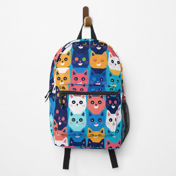 Item preview, Cute, Fantasy-Colored Charming Cats Whimsical Stylized Pattern designed and sold by DEC02.