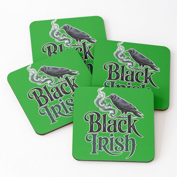 Item preview, BLACK IRISH Goth with Raven for St Patricks Day designed and sold by Greenbaby.