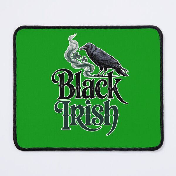 Item preview, BLACK IRISH Goth with Raven for St Patricks Day designed and sold by Greenbaby.