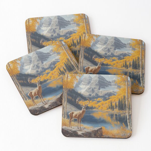 Item preview, Mule deer in the mountains designed and sold by Thingstolike.