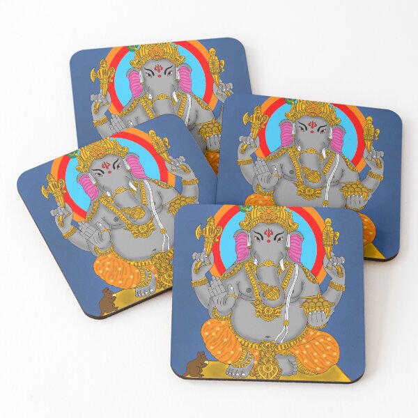Item preview, Lord Ganesha Spiritual Art Design – Divine Hindu Deity Illustration designed and sold by Harshit_Digital_Arts.