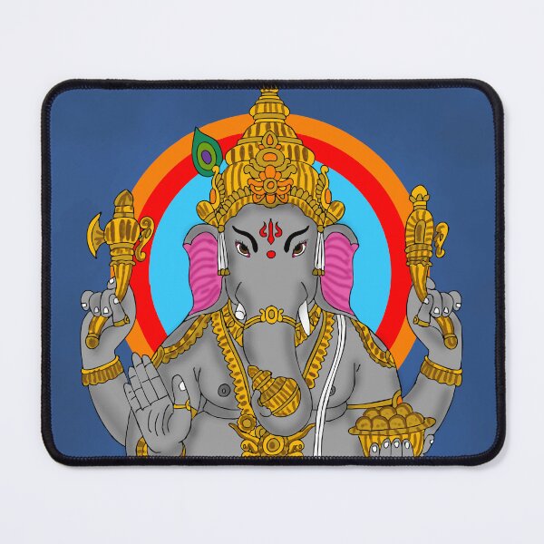 Item preview, Lord Ganesha Spiritual Art Design – Divine Hindu Deity Illustration designed and sold by Harshit_Digital_Arts.