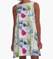 Kitten in Bliss A-Line Dress