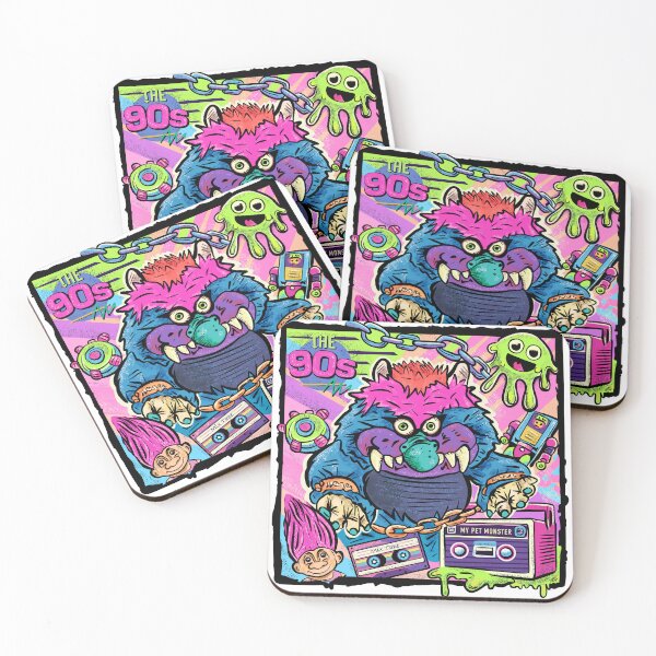 Item preview, Retro 90s Toy Design - Bold Neon Nostalgia designed and sold by ArtbyPriscilla.