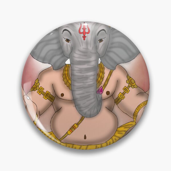 Item preview, Lord Ganesha Sacred Artwork – Indian Mythology God Design designed and sold by Harshit_Digital_Arts.