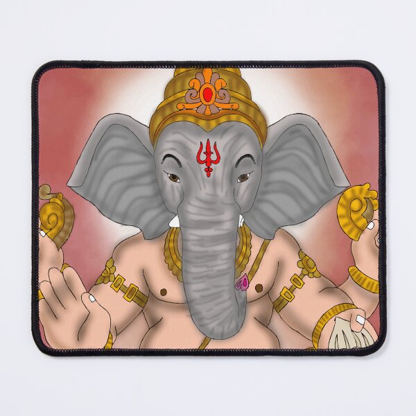 Item preview, Lord Ganesha Sacred Artwork – Indian Mythology God Design designed and sold by Harshit_Digital_Arts.