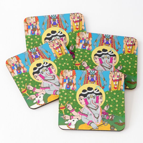 Item preview, Lord Ganesha Elegant Design – Divine Hindu Spiritual Illustration designed and sold by Harshit_Digital_Arts.