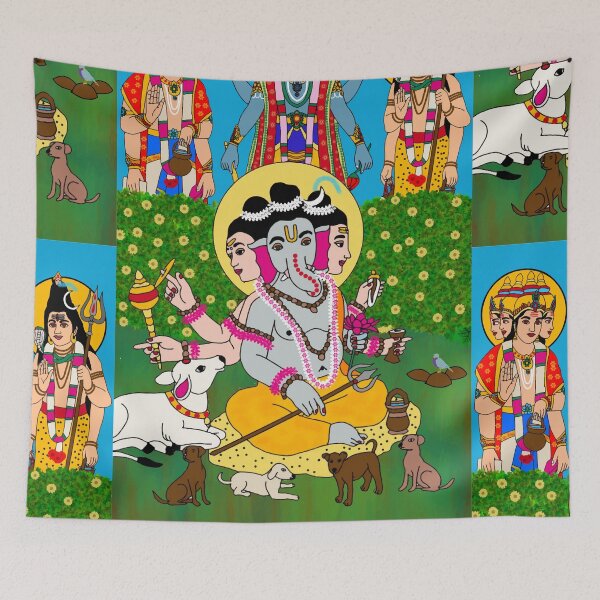 Item preview, Lord Ganesha Elegant Design – Divine Hindu Spiritual Illustration designed and sold by Harshit_Digital_Arts.