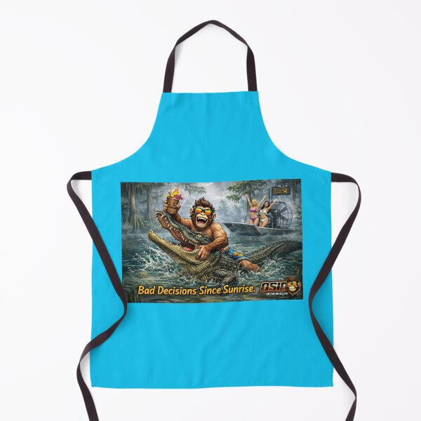 Item preview, Swamp Mayhem Gator Wrestler – Vintage Florida Chaos Art designed and sold by 131Mayhem.