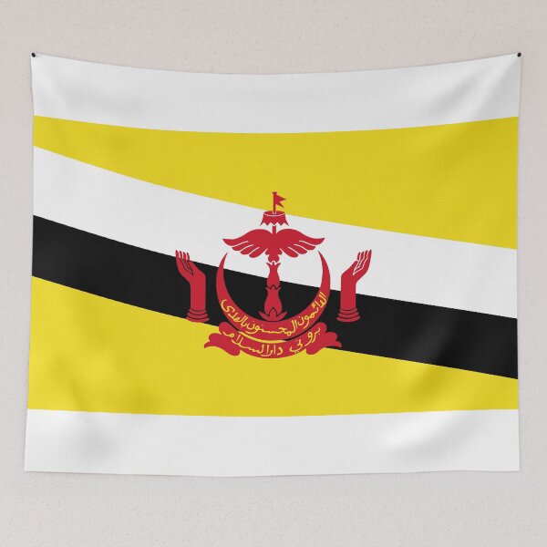 Item preview, Brunei National Flag - Abode of Peace & Southeast Asian Heritage designed and sold by NTGUILTY.
