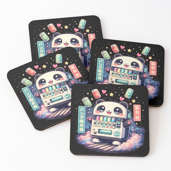Item preview, Kawaii Panda Vending Machine Tokyo Night Cute Japan Mascot Anime Style designed and sold by VaporTokyo.