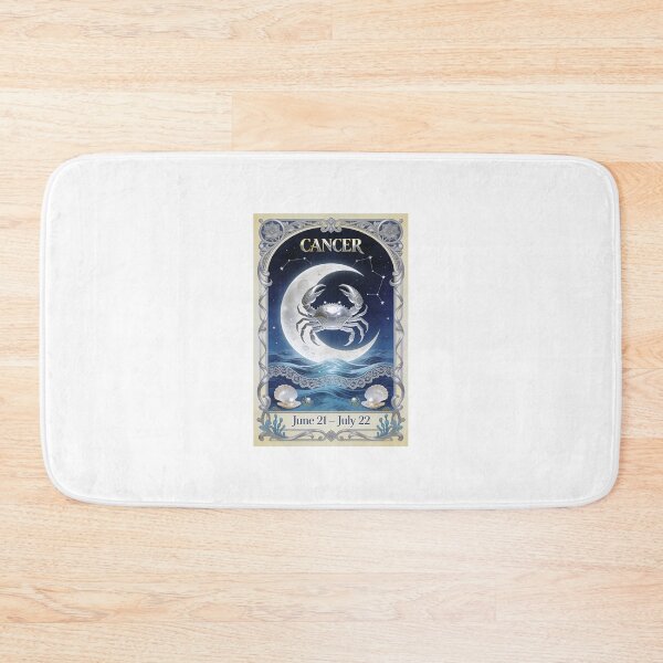 Item preview, Cancer Zodiac Art Nouveau Poster, Moon Crab Wall Art designed and sold by apixelwall.