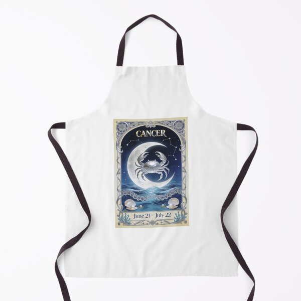 Item preview, Cancer Zodiac Art Nouveau Poster, Moon Crab Wall Art designed and sold by apixelwall.