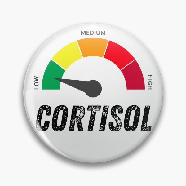 Item preview, Vintage Low Cortisol Meter Graphic - Retro Stress Level Gauge - Minimalist Health Humor designed and sold by axiksa10.