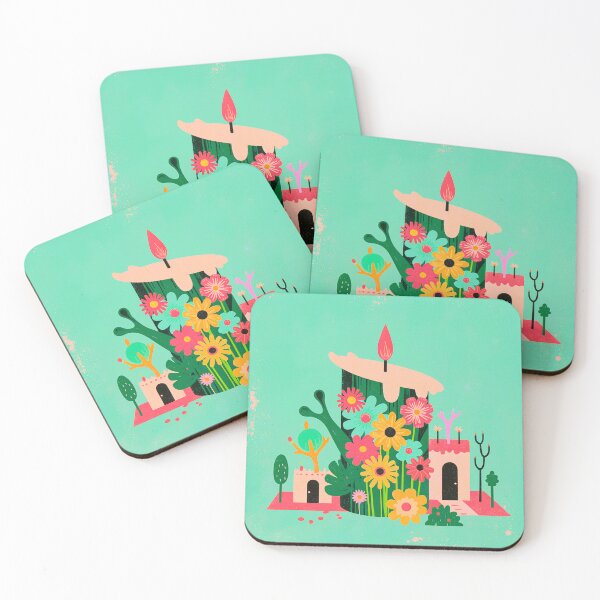 Item preview, Whimsical Floral House Art designed and sold by joycrysstudio.