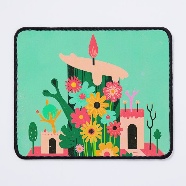 Item preview, Whimsical Floral House Art designed and sold by joycrysstudio.