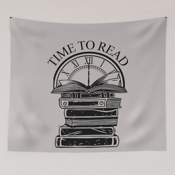 Item preview, Time To Read designed and sold by GOLDENGARDENART.