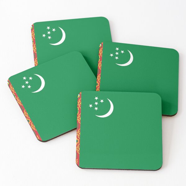 Item preview, Turkmenistan National Flag - Central Asian Heritage & Carpet Art Pride designed and sold by NTGUILTY.