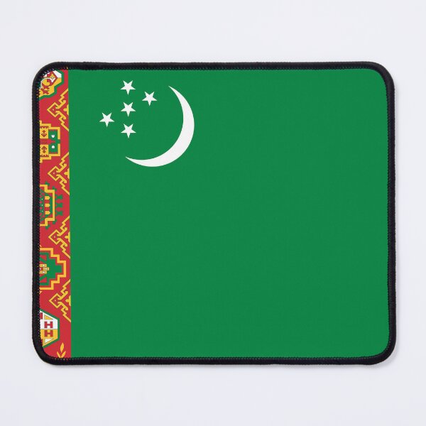 Item preview, Turkmenistan National Flag - Central Asian Heritage & Carpet Art Pride designed and sold by NTGUILTY.