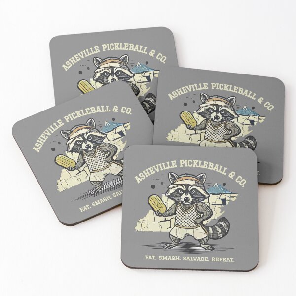 Item preview, Asheville Pickleball Social Club - Retro Raccoon Vintage T-Shirt designed and sold by SNMKC.