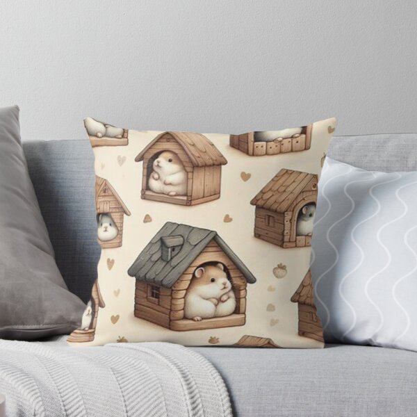 Item preview, Domestic Hamsters in Rustic Houses designed and sold by HeyHas.