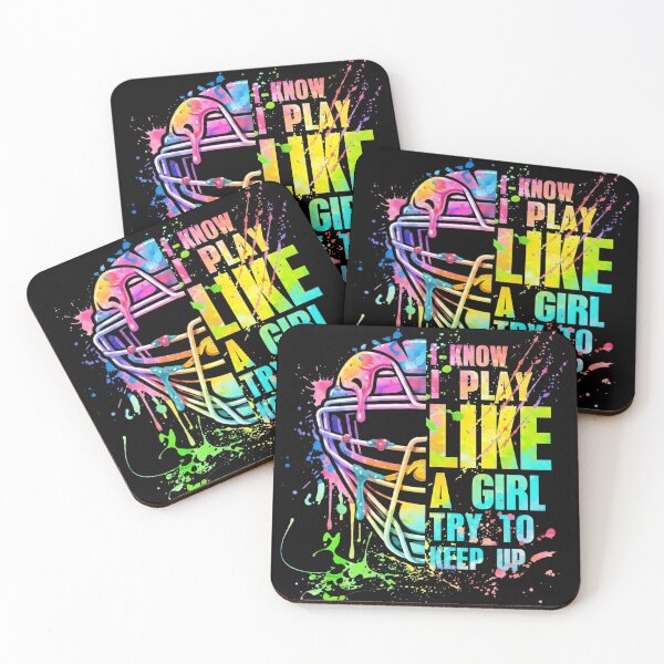 Item preview, I Know I Play Like A Girl Football designed and sold by KIROSALS.