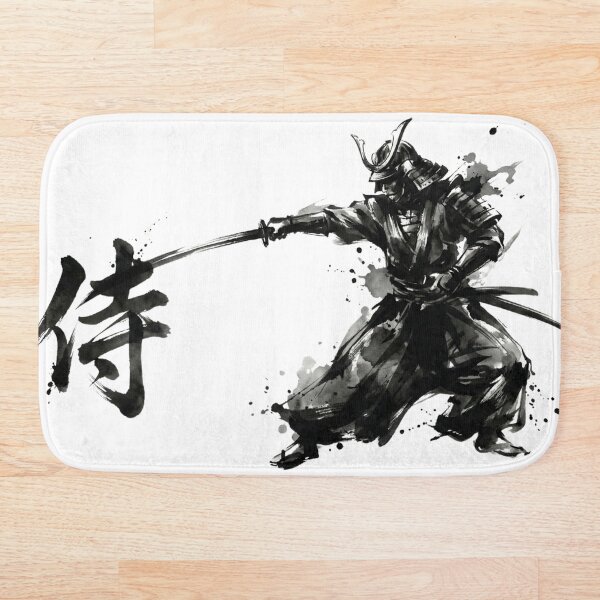 Item preview, Ink Samurai - The Soul of Bushido in Sumi-e Art designed and sold by HappyCanvasArt.