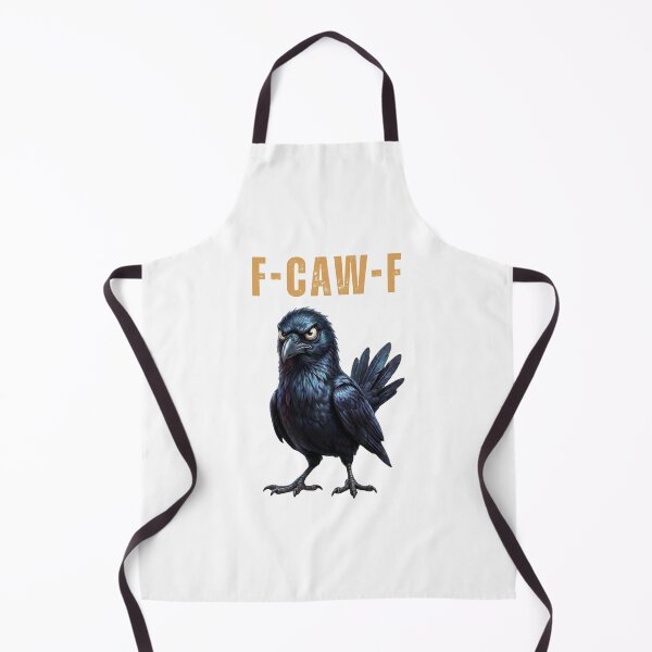 Item preview, F-CAW-F Funny Crow Pun - Moody Raven Attitude Art designed and sold by Fluidic-Space.