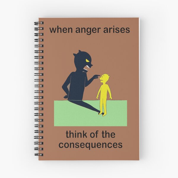 Item preview,  Anger & Wisdom Quote – When Anger Arises, Think of the Consequences designed and sold by oceantospace.