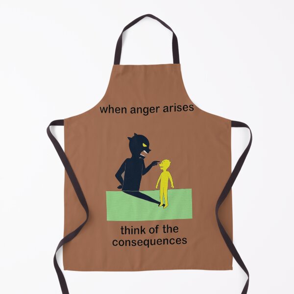 Item preview, Anger & Wisdom Quote – When Anger Arises, Think of the Consequences designed and sold by oceantospace.