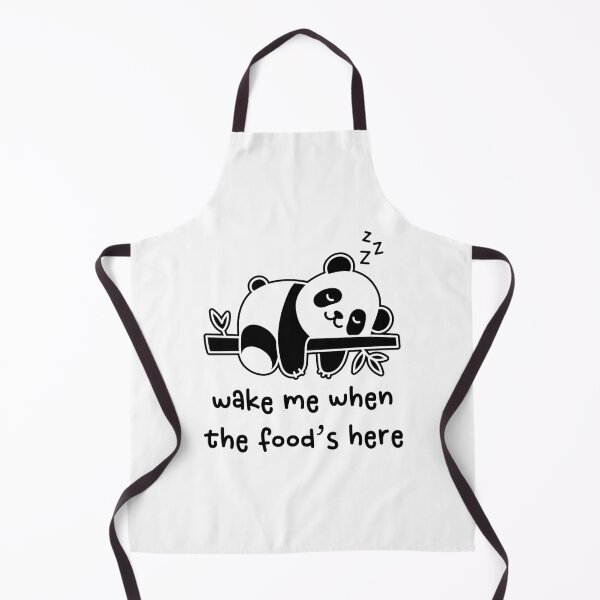 Item preview, Wake Me When the Food's Here – Funny Lazy Panda Food Lover Humor designed and sold by gunaone-design.