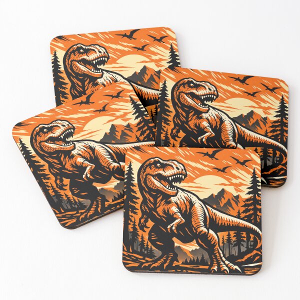 Item preview, Bold Prehistoric T-Rex Illustration designed and sold by FLATVAC STICKER.