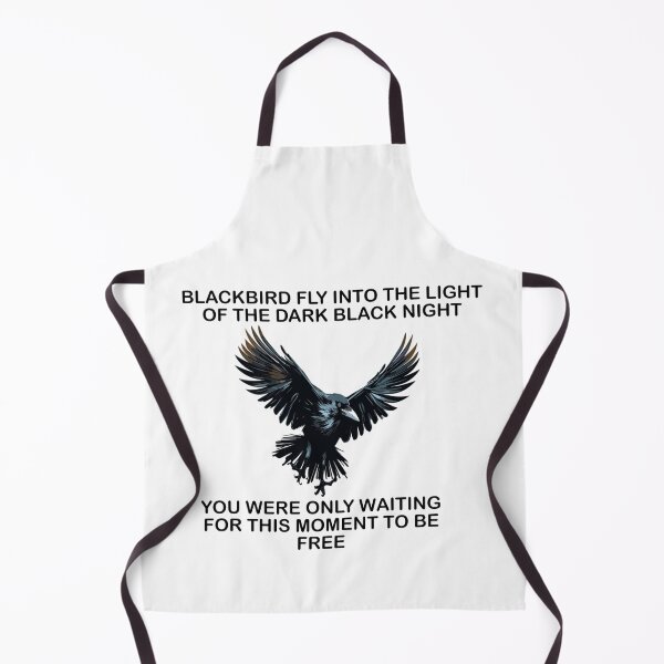 Item preview, Blackbird Song Lyric Art – Fly Into the Light of the Dark Night designed and sold by oceantospace.