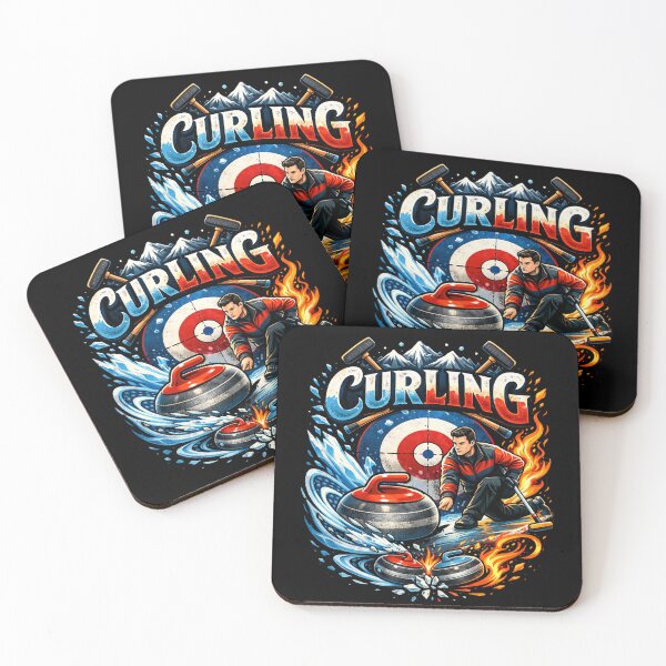 Item preview, Dynamic Curling Sport Ice Sweeping Stone Winter Sports designed and sold by DogLord.