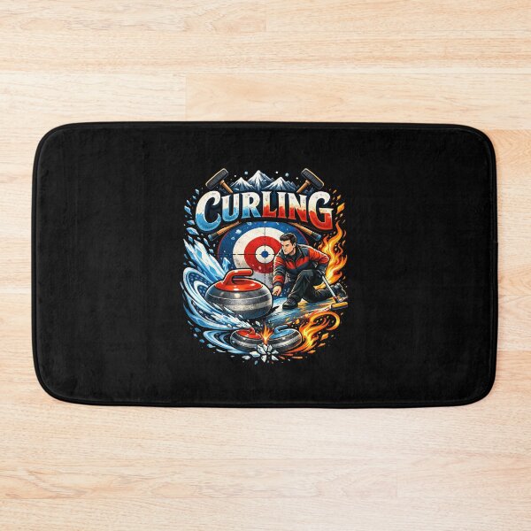 Item preview, Dynamic Curling Sport Ice Sweeping Stone Winter Sports designed and sold by DogLord.