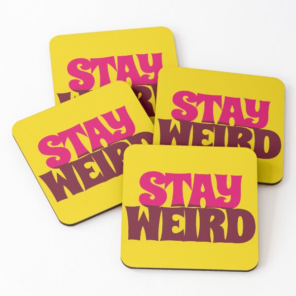 Item preview, Stay Weird Typography Sticker designed and sold by DigitEclectic.