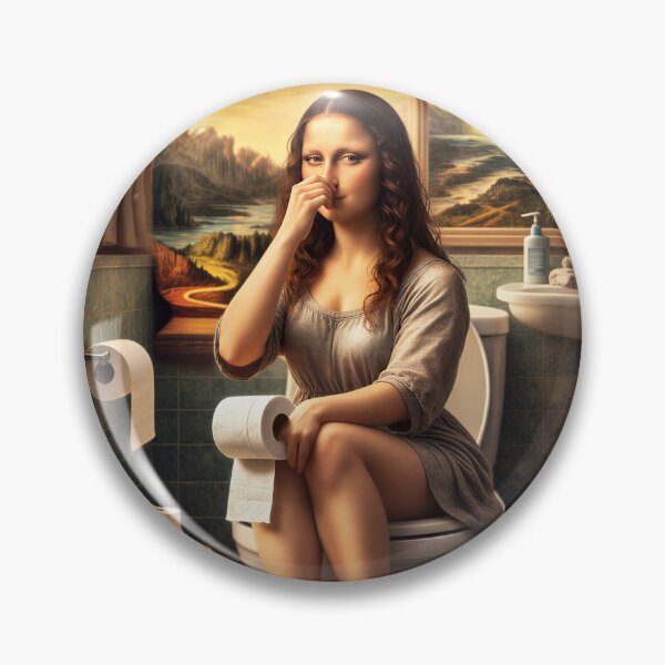 Item preview, Renaissance Style Bathroom Humor Art Print designed and sold by Timegraf.