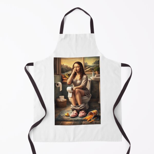 Item preview, Renaissance Style Bathroom Humor Art Print designed and sold by Timegraf.