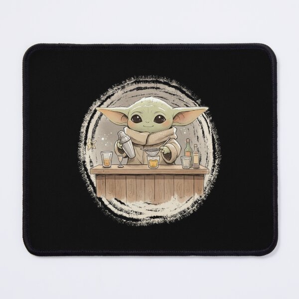 Item preview, BABY YODA BARTENDER designed and sold by LIS AND MELIVERSO.