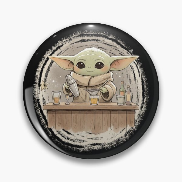 Item preview, BABY YODA BARTENDER designed and sold by LIS AND MELIVERSO.