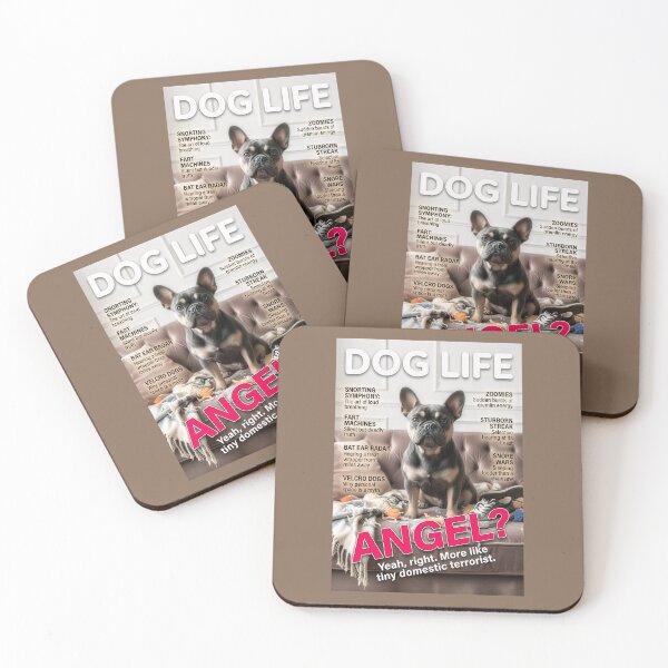 Item preview, DOG LIFE Magazine Cover: Savage Frenchie Domestic Terrorist designed and sold by FrancophileFun.