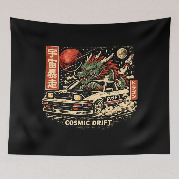 Item preview, Cosmic Drift Tokyo Dragon JDM Space Racing Japanese Street Style designed and sold by VaporTokyo.