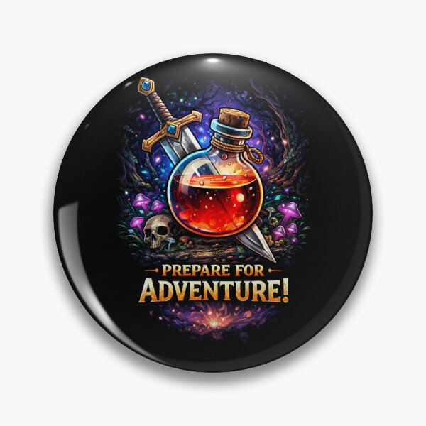 Item preview, RPG Health Potion and Sword Fantasy Adventure designed and sold by DogLord.