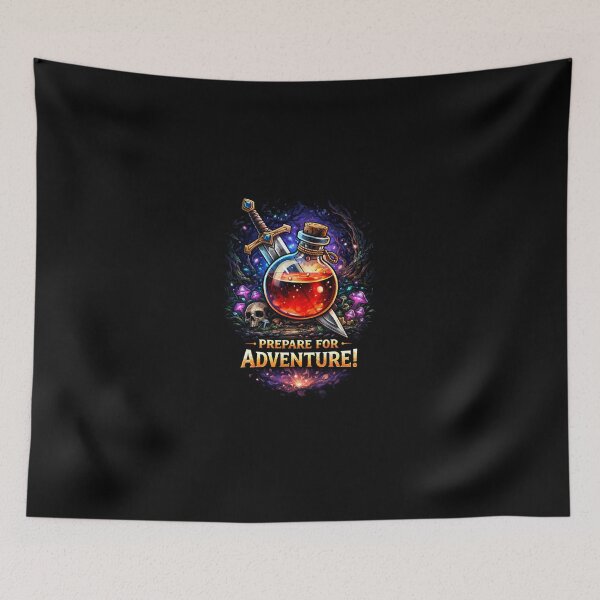 Item preview, RPG Health Potion and Sword Fantasy Adventure designed and sold by DogLord.