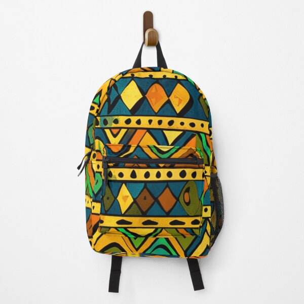 Item preview, African-Style Green, Blue, Yellow and Orange Pattern designed and sold by DEC02.