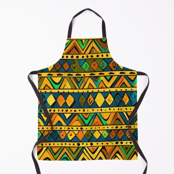 Item preview, African-Style Green, Blue, Yellow and Orange Pattern designed and sold by DEC02.