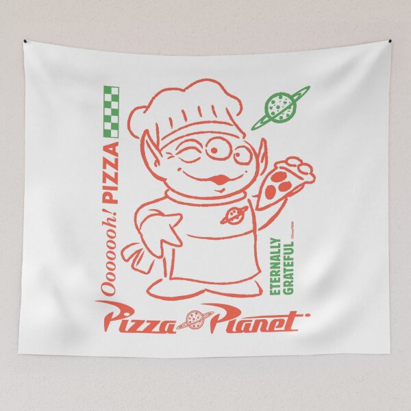 Item preview, Alien Ooooooh! Pizza Planet Art designed and sold by JaidyKris.