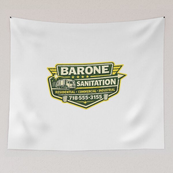 Item preview, Retro Sanitation Company Badge Garbage Truck  designed and sold by The Junto Shop.